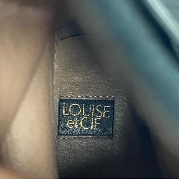 Louise Et Cie Black Leather Combat Moto High Top Boots Minimalist Grunge - Picture 5 of 7